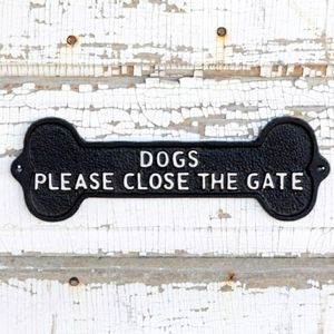 Please Close The Gate Sign